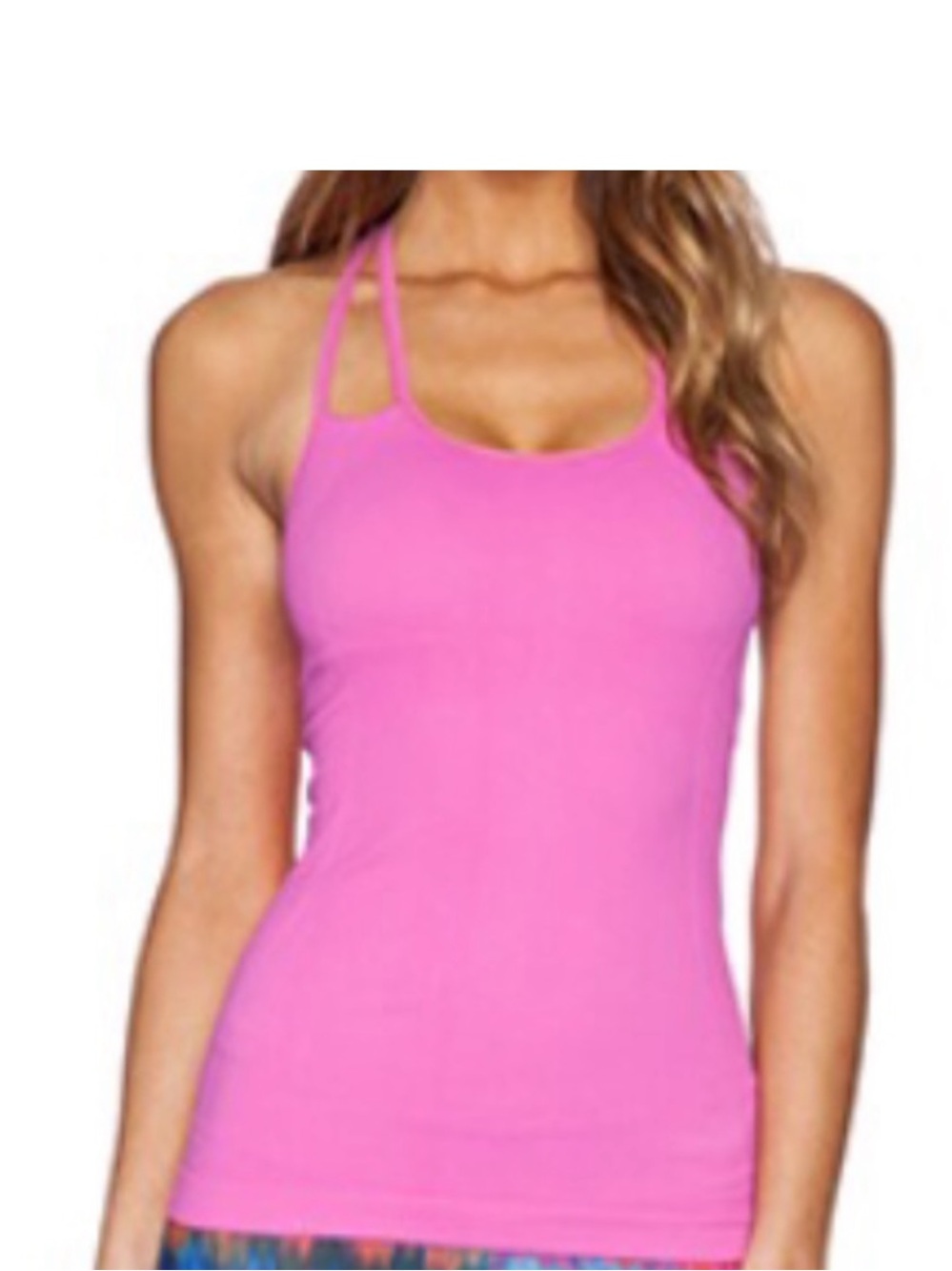 NUX QUANTUM TANK TOP NWT WORKOUT TOP HOT PINK WAVE WMNS SZ SMALL NEW